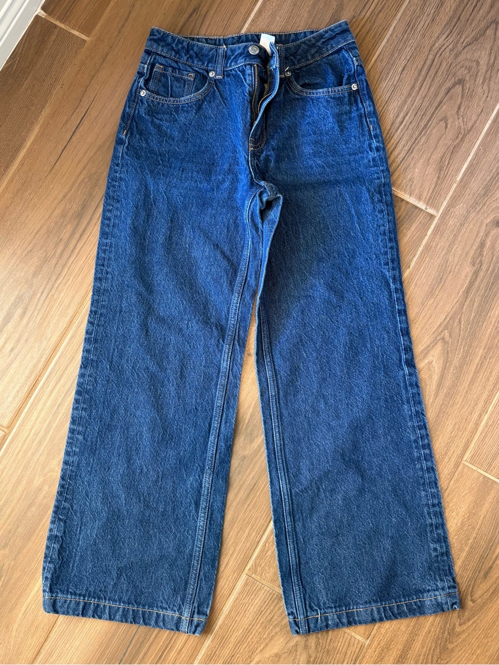 H&M Dark Blue Wide Leg Jeans